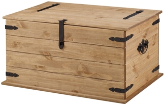 SAM® Truhentisch Torreon, Truhen-Couchtisch, massives Kiefernholz, viel Stauraum, Mexican Style