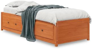 vidaXL Tagesbett ohne Matratze Wachsbraun 80x200 cm Massivholz Kiefer 844477