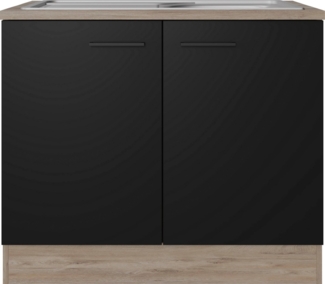 Flex-Well Spülenschrank Capri (2-St) (B x H x T) 100 x 85 x 60 cm, inkl. Edelstahl-Einbauspüle