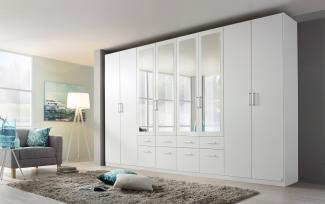 Rauch 'Bingen' Kleiderschrank, 8-türig und 8 Schubkästen, Holz weiß, 360 x 229 x 54 cm