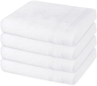 Ross Rubin 4 tlg. Frottier-Set - 4 X Handtuch (50 X 100cm) - 480 - Weiß