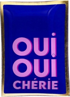 Giftcompany Schmuckkassette Glasteller Love Plates Oui Oui Chérie (10x14,2cm)