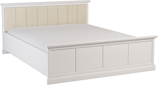 AX LIVING 160 x 200 Bett „Levantos L160“ – Eleganz und Komfort, Weiß Opal