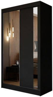 Compleo Schwebetürenschrank mit Spiegel, Modern und elegant Kleiderschrank SANDY 120 oder 150 cm breit