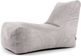 Sitzsack ‘Lounge‘, Bezugstoff - Waves, 100% Polyester, White Grey, 80x135x80 cm cm.