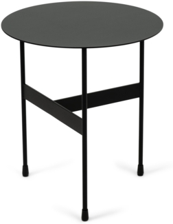 Spinder MIRA LOW Beistelltisch, Minimalistisches Design, Stahl, Schwarz