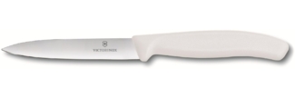 Victorinox | Swiss Classic Gemüsemesser | Weiß | 10 cm Klinge | 1er Set | ideal für präzise Schnitte | ergonomischer Griff | langlebig und vielseitig