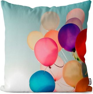 VOID Kissenbezug, (1 Stück), Luftballons Himmel Bunt Feier Geburtstag Fest Ballons Jahrestag Party