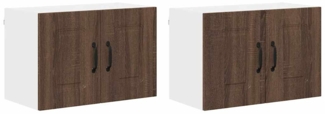vidaXL Küchenwandschrank 2 pcs Braun Eichen-Optik 60 x 31 x 40 cm 884569