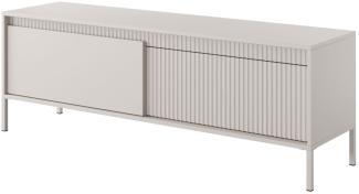 Lowboard Senso TV-Element 154x40x54cm beige Grifflos mit Klapptüren