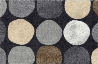 Salonloewe Fußmatte Fußmatte 50x75 Dots pattern city chic grau, Eingangsmatte normal, Höhe: 500 mm