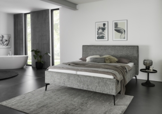 Polsterbett >Riva mit BK< Liegefläche 180x200 cm, Mouse, Stellmaß: 205x112x216cm (BxHxT)