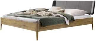 Hasena Lounge Varese 140x200 Wildeiche natur, geölt - Fusshöhe 20 cm Massivholzbett