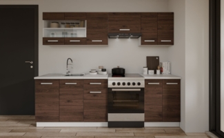 Küche Robby 240 cm Küchenzeile Küchenblock Singleküche Einbauküche