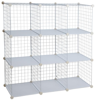 Regalsystem Gitter 9 Fächer o. Türen RES-Gitter-9F