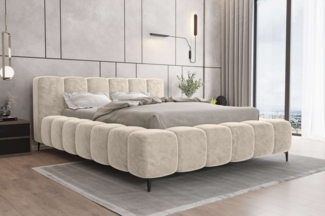 99rooms Cozy Polsterbett 180x200 cm Chenille APHRODITE Creme