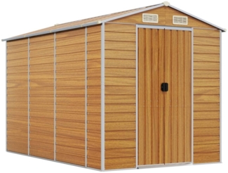 vidaXL Gartenhaus Hellbraun 191 x 300 x 198 cm Verzinkter Stahl 3188277