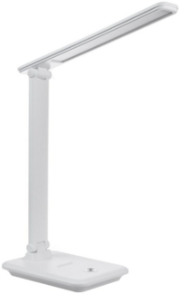 Maclean LED Schreibtischlampe MCE614, LED Schreibtischleuchte weiß/schwarz