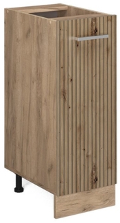 Vicco Apothekerschrank R-Line, Artisan-Eiche/Goldkraft Eiche, 30 cm ohne Arbeitsplatte