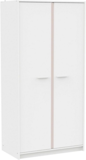 Demeyere GROUP Kinderkleiderschrank REVERSO, mit rosa oder dunklem Kontrast durch drehbare Paneele (B/H/T ca. 88,5/181/50 cm) 2 Kleiderstangen, 3 Regalböden, Made in France