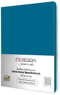 Müskaan Spannbettlaken Jersey Spannbettlaken, Baumwolle, (1 Stück), mit Gummizug