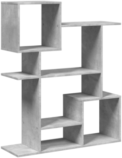 vidaXL Raumteiler-Bücherregal Betongrau 92x29x112 cm Holzwerkstoff 858123