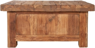 CORAL Couchtischtruhe Recyceltes Teak Natur