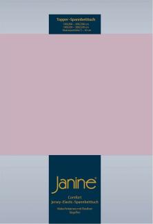 Janine Topper Comfort Jersey Spannbetttuch|140x200 cm - 160x220 cm| altrose