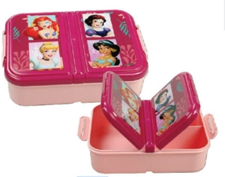 Disney Lunchbox Disney Prinzessin mehrfach unterteilte Brotdose, Sandwichbox, (1-tlg)