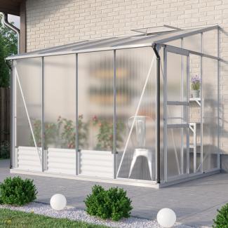 Vitavia Anlehn-Gewächshaus "Osiris 5200", aluminium eloxiert, 5,2 m²,6 mm HKP