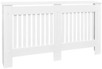 MDF Heizkörper-Abdeckung Heizkörperverkleidung 152 cm, weiß 242190