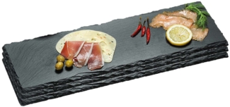 3 Stück Buffetplatte aus Schiefer - 56x18 cm