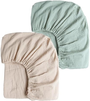 Kaket Babybettwäsche Babybett Spannbettlaken, 2er Set, geeignet für Jungen und Mädchen