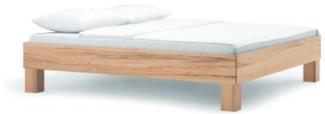 Dico Buche Massivholz Bettrahmen Cloud 003.44 ohne Kopfteil, durchgehende Lamelle, Komforthöhe Größe 140 x 200 cm