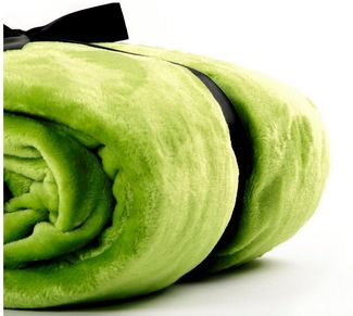 Estexo Kuscheldecke, Flanell Polyester, Grün, 210x280 cm