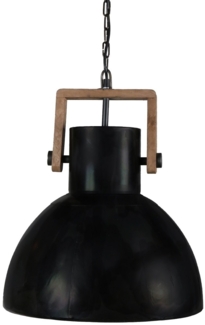 PR Home 1373905 Hängelampe Ashby Holz schwarz Zink 39cm