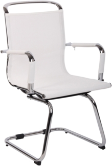 CLP Besucherstuhl Barnet Mesh mit Freischwinger Gestell,weiß