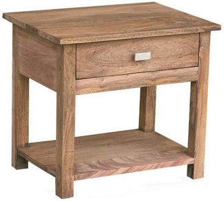 Nachttisch Sheesham 50x35x45 braun geölt NATURE BROWN #91