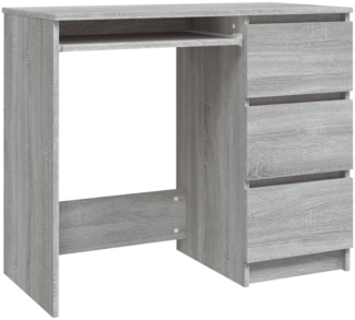 vidaXL Schreibtisch Grau Sonoma 90x45x76 cm Holzwerkstoff 815508