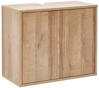 Fackelmann FINN Waschbeckenunterschrank 60 cm, Braun hell