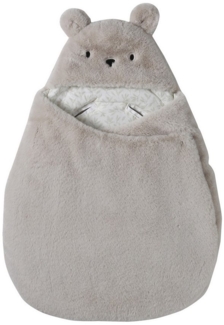 vertbaudet Fußsack 2-in-1 Baby Ausfahrsack/Wickelunterlage, Plüsch, 1er-Pack