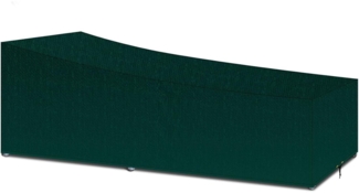 Abdeckung für Sonnenliegen wasserdicht PE-Gewebe UV-Schutz 220x80x35/55cm Grün