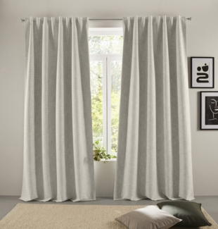 LeGer Home by Lena Gercke Verdunkelungsvorhang Marusha (1 St), Multifunktionsband, verdunkelnd, Polyester, Verdunkelnder Vorhang, blickdicht, Leinenoptik, robuste Haptik, Thermo