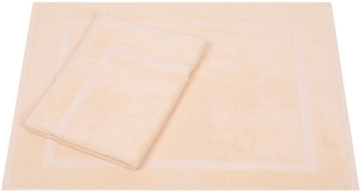 Betz Badematte 2 Stück Badvorleger Premium Badteppich Größe 50x70 cm, unbeschichtet, beidseitig nutzbar, beidseitig nutzbar, Baumwolle, Qualität 650g/m²