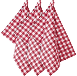REDBEST Geschirrtuch Geschirrtuch "Nashville" 3er-Pack, Baumwolle Karo