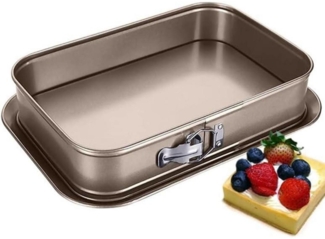 Antihaftbackform Rechteckig Springform Kuchenform Viereckig Tiramisu Gold