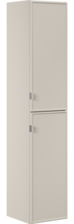 Hochschrank mit 2 Türen (170x33x35cm), Kaschmir matt