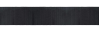 vidaXL Teppich Rechteckig Schwarz 60x300 cm Bambus 376720