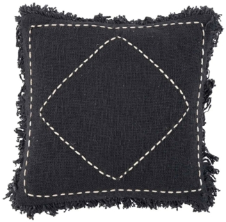 Der Kasbah Kissenbezug - Schwarz Weiss - Schwarz Weiß - 50x50x10cm