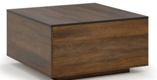 AX LIVING Couchtisch braun Fabriani quadratisch in Shirin Walnut 80 cm